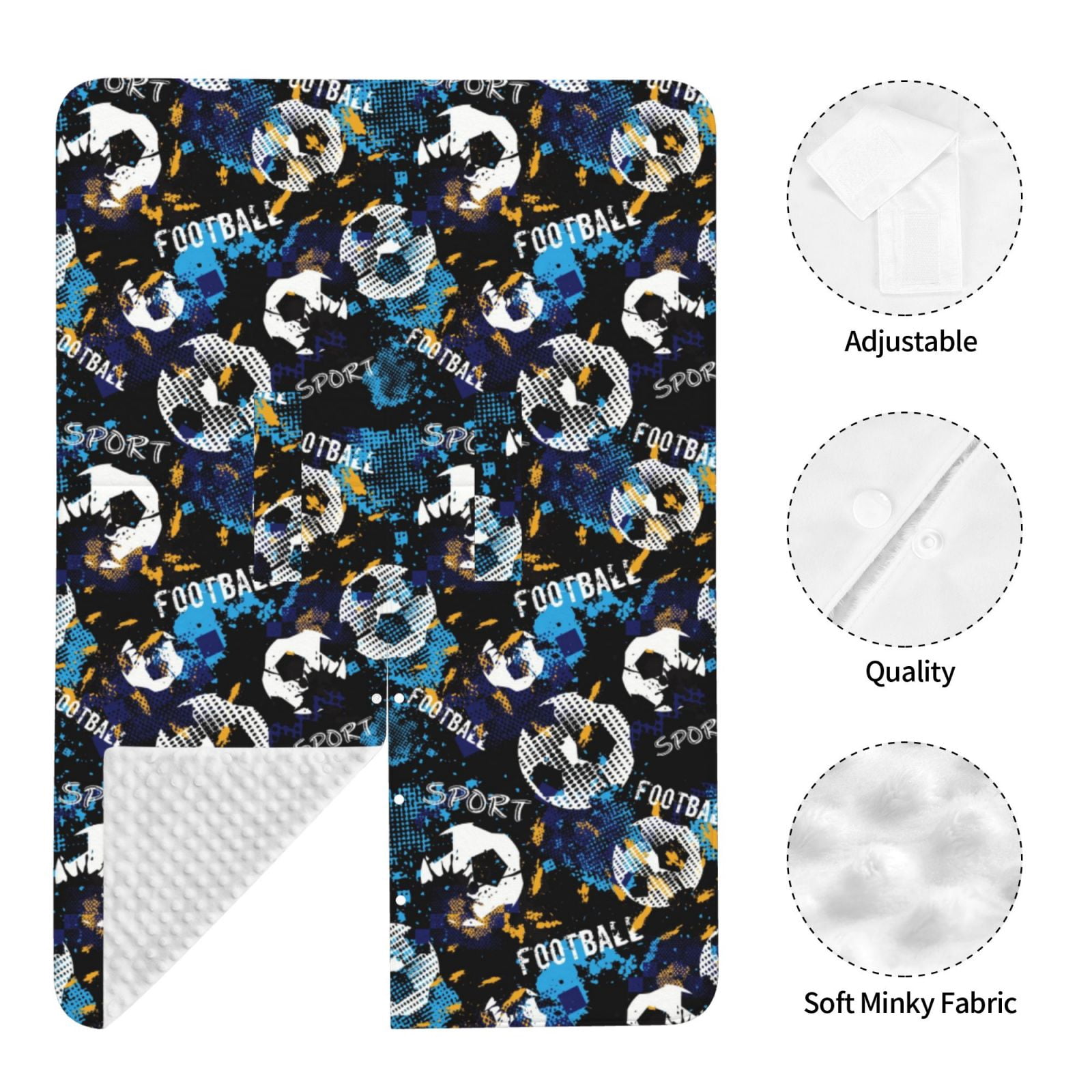 Naloa Football Baby Car Seat Cover, Breathable Baby Carrier Cover, Multiuse Baby Carrier Cover & Nursing Breastfeeding Cover