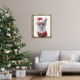 thumbnail image 3 of Stupell Industries Fox in Holiday Clothes Holiday Painting Gold Floater Framed Canvas Art Print Wall Art, 25 x 31, 3 of 10