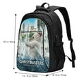 thumbnail image 5 of Ghostbusters Stay Puft Large Travel Laptop Backpack with USB Charging Port Business Computer Bag for Men Women College Backpacks, 5 of 7