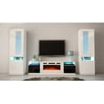 thumbnail image 3 of York WH02 Electric Fireplace Modern Wall Unit Entertainment Center, 3 of 7