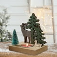 thumbnail image 1 of Decoraciones navideñas, adornos para candelabros navideños, velas para la cena, velas de té, adornos para escritorio, decoración para la mesa del comedor, decoración de madera, velas decorativas, vela, 1 of 8