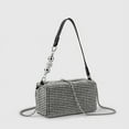 thumbnail image 5 of Bolso de mano para mujer con diseño de diamantes de imitación de moda de Pearl King Water, bolso de mano para debajo del brazo con diseño de diamantes brillantes de verano, 5 of 5