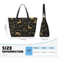 thumbnail image 4 of Sigee Christmas Gold Deers1 Print Extra Large Waterproof Beach Travel Bag with Zipper - Durable and Versatile for Vacation, Gym, and Daily Use, 4 of 7