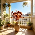 thumbnail image 4 of Fall Outdoor Home Decor Artificial Flowers Pansies and Violets for Living Rooms and Seasonal Arrangements, 4 of 5