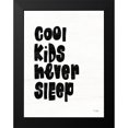 thumbnail image 2 of Jaxn Blvd. 12x14 Black Modern Framed Museum Art Print Titled - Cool Kids Never Sleep, 2 of 5