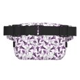 thumbnail image 3 of Disketp Violets Flowers Riñonera de Doble Capa, Bolsa de Cintura Ajustable para Viajes, Correr y Senderismo, Riñonera Ligera para Hombre y Mujer, 3 of 9