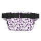 thumbnail image 3 of Fotbe Violets Flowers Cangurera Cuadrada con Estampado de Doble Capa, Bolsa de Cintura Ajustable Mini para Hombres y Mujeres, 3 of 9
