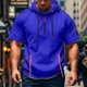thumbnail image 1 of pstuiky camisetas de hombre, Camisa de verano de manga corta con capucha y cremallera con múltiples bolsillos para hombre camisas casuales para hombre m, 1 of 5