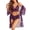 Dark Purple, variant on Women Sexy Lingerie Set 3 Piece Lace Kimono Robe with Bra and Panty Sheer Sleepwear