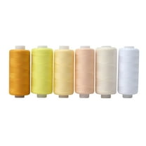 PALINO Sewing Thread 36 Colors Sewing Industrial Machine and Hand Stitching Cotton Sewing Thread (6 Color/pack),Beige