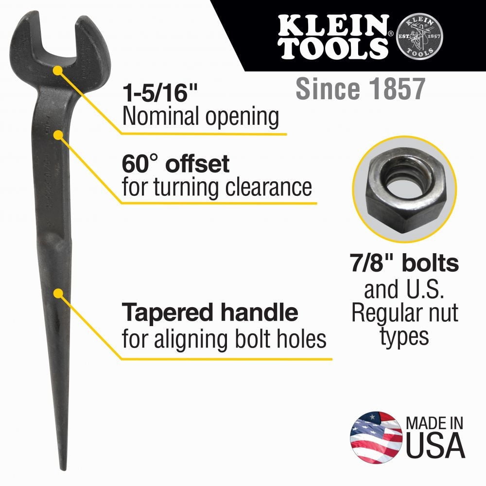 Klein Tools Spud Wrench 1-5/16In Us Reg Nut