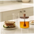 thumbnail image 2 of Honey Jar with Wood Dipper and Lid, 400ml Sealing Borosilicate Glass Honey Pot, Dust Moisture Proof Pot for and Syrup, 2 of 5