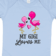 thumbnail image 4 of Inktastic My Gigi Loves me with Two Flamingos Boys or Girls Baby Bodysuit, 4 of 5