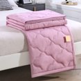 thumbnail image 4 of Cooling Summer Quilt 39x59in Washable Polyester Air Conditioning Cover Lightweight Breathable Bedspread Red, 4 of 6
