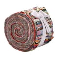 thumbnail image 4 of Fabric Strips Roll Jelly Fabric Bundles Fabric Quilting Strips Roll Up Flower Precut Patchwork with Assorted Patterns,36 x Fabric Strips Roll,Random Color, 4 of 8