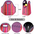 thumbnail image 2 of Neoprene Lunch Bags Thermal Insulated Lunch Tote Bag Reusable Washable Neoprene Picnic Bag For Women Men, 2 of 5