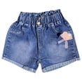 thumbnail image 2 of Avtoify Girl's Summer Jeans Shorts Knot Print Jeans Casual Outerwear Pants Denim Shorts, 2 of 4