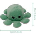 thumbnail image 2 of Pulpo de peluche reversible, pulpo de peluche de doble cara, pulpo de peluche con estado de ánimo, adorables mini peluches, peluches para niños, niñas y amigos (rosa claro-verde claro), 2 of 5