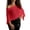 Red, variant on Women Mesh Poncho Tops 2026 Summer Solid Color Short Sleeves Hollow Out Boho Lightweight Loose Pullover Swimsuit Coverup Black Free Size