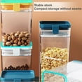 thumbnail image 3 of Inteprter Contenedor de almacenamiento de alimentos de 500/1000/1600ML, refrigerador de cocina de plástico, caja de fideos, tanque de Organizadores de utensilios de cocina Azul S, 3 of 6