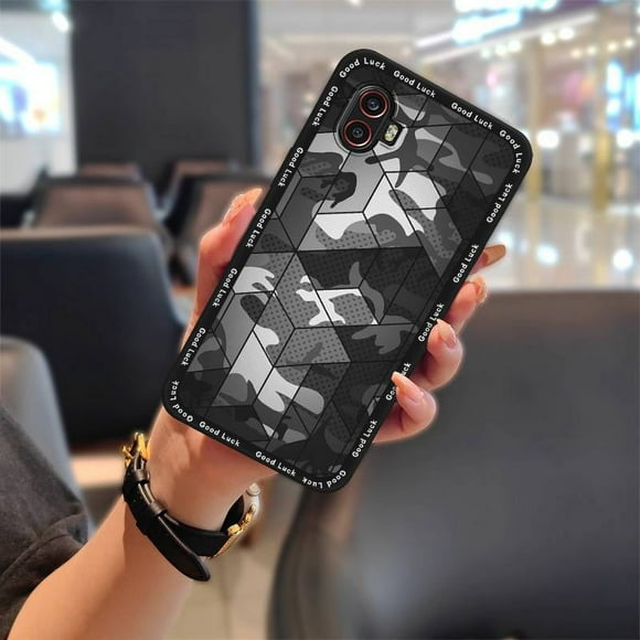 YTF-Phone Case For Samsung Galaxy Xcover6 Pro/SM-G736U/B, Cover Silicone protective Cartoon Anti-knock Anti-dust Cute Soft case Durable Fashion Design Shockproof TPU Dirt-resistant
