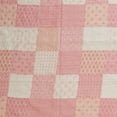 thumbnail image 4 of LR Home Light Pink Patchwork Quilt Cotton Throw Blanket, 50" x 70", 4 of 9