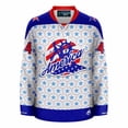 thumbnail image 2 of 4th of July Statue of Liberty Ugly Sweater Holiday Hockey Jersey, 2 of 5