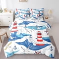 thumbnail image 1 of YST Nautical Lighthouse 7-Piece Bed in a Bag, Queen, 1 of 4