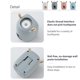 thumbnail image 4 of Advancent Exprimidor de de Dispensador de de montado en la pared Exprimidor de tubo colgante de plástico para baño, azul Type2 NO2 Advancent HA003274-04, 4 of 6