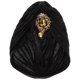 thumbnail image 1 of Moluckfu Turbante Negro Con Estilo Plisado Para Mujer Gorro Cómodo Y En Casa, 1 of 6