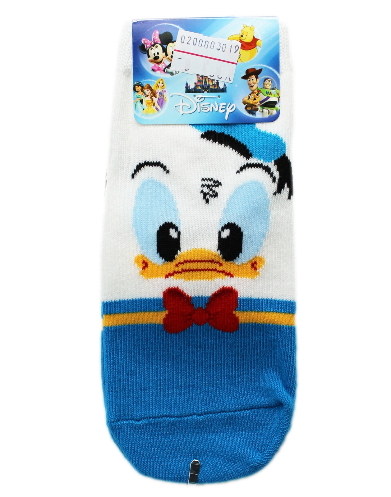 Disney's Donald Duck Classic Outfit Blue/White Kids Socks (1 Pair, Size