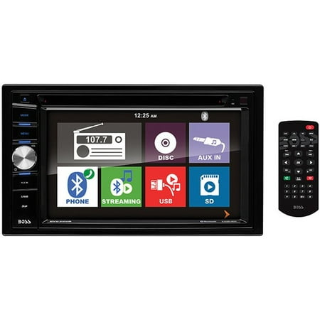 - Boss Audio BV9366B Double DIN DVD/CD/USB/SD Player 6.2