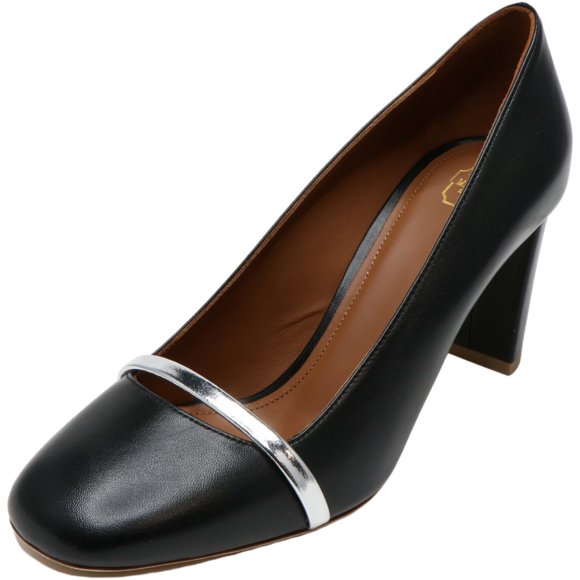 Malone Souliers Women's Lorena Nappa Pumps Black / Silver Ankle-High Leather Pump - 6M