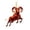 Ram, variant on Kuokaa 2D Clear Acrylic Christmas Ornament with Printed Scene, Flat Transparent Hanging Decoration for Tree (Christmas Tree Scene)