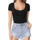 thumbnail image 2 of Xishao Women's Round Neck Short Sleeve T Shirts Basic Bodysuits Xishao ropa, 2 of 2