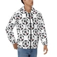thumbnail image 4 of Zip Up Hoodies for Men - happy football Long Sleeve Comfrt Men'S Fashion Hoodies & Sweatshirts, Jackets for Men Hoodies Pullover Clothing Clothes with Pouch, 4 of 5