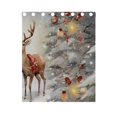 thumbnail image 5 of Christmas Trees Deer Snow Gifts Lambs Curtains Black Out 63 Inch Length Curtains for Sliding Glass Doors Bedroom Living Room 2 Panels Set, 5 of 5