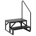 thumbnail image 1 of BeesClover RV Steps with Handrail, Hot Tub Steps with Handrail, Portable Pool Ladder, 660 lbs Load Capacity RV Stairs for Camper, SPA, Pool, Mobile Home, 1 of 6
