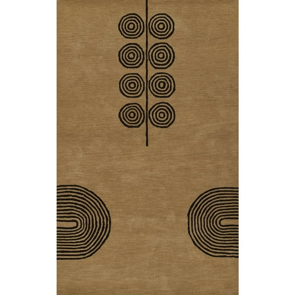 Momeni Contemporary Rectangle Area Rug, Beige, 9' X 12'