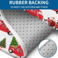 thumbnail image 4 of Red Christmas Car Pattern Bathroom Rugs Sets 3 Piece,Toilet Cover Set,Absorbent Non Slip Bathroom Mats Sets with U-Shaped Contour Rug Toilet Rug Set, 4 of 5