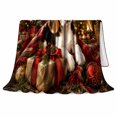 thumbnail image 2 of Beagle Dog Christmas Box By Lit Fireplace Holiday, Festive Pet Portrait Pattern, Warm Flannel Blanket for Living Room and Bedroom, Dog Lovers Christmas Gift, Pet Lover Home Decor, 2 of 9