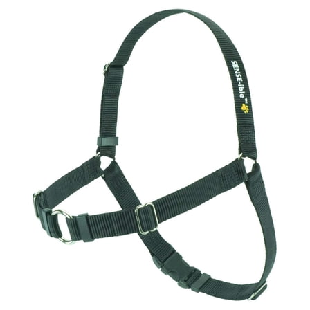 SENSE-ible No-Pull Dog Harness - Black Medium/Large (Wide)