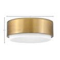 thumbnail image 5 of 2 Light Medium Flush Mount-Lacquered Brass Finish Hinkley Lighting 30073Lcb, 5 of 6