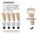 thumbnail image 3 of Patas de madera oblicuas para muebles de 5 pulgadas, patas de mesa redondas de madera natural de 4 piezas La Vane con tornillos y protector de piso para muebles de bricolaje, sofá, sillón, cama, sill, 3 of 5