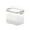 07-Silver, variant on Clearance! Leott Airtight Food Storage Containers with Lids Clear Plastic Storage Jars Vacuum Proof Fresh Storage Airtight Jars Kitchen Airtight Jars with Crispers Freezer Airtight Food Storage
