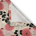 thumbnail image 6 of Ambesonne Floral Grommet Curtain, Circled Abstract, 50" x 54", Pink and Black, 6 of 6