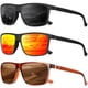 thumbnail image 1 of Gafas de sol QALLY Polarizadas para Hombre con Montura Rectangular Negra, 1 of 7