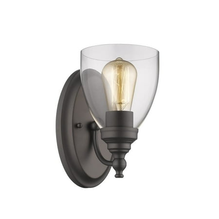 - CHLOE Lighting ELISSA Transitional 1 Light Rubbed Bronze Indoor Wall Sconce 6