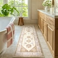 thumbnail image 3 of MeyJey 2'x8' Oriental Vintage Runner Rug for Hallways, Non-Slip Machine Washable Area Rug for Bedroom/Living/Dining/Laundry Room Carpet, Beige/Brown, 3 of 16