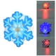 thumbnail image 5 of 25 uds., broche luminoso LED con tema navideño de Año Nuevo, insignia, recuerdos de fiesta, decoración DIY, copo de nieve azul, 5 of 5